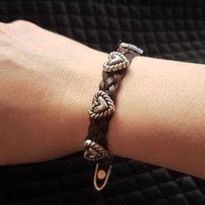 Brighton Braided Leather Bracelet